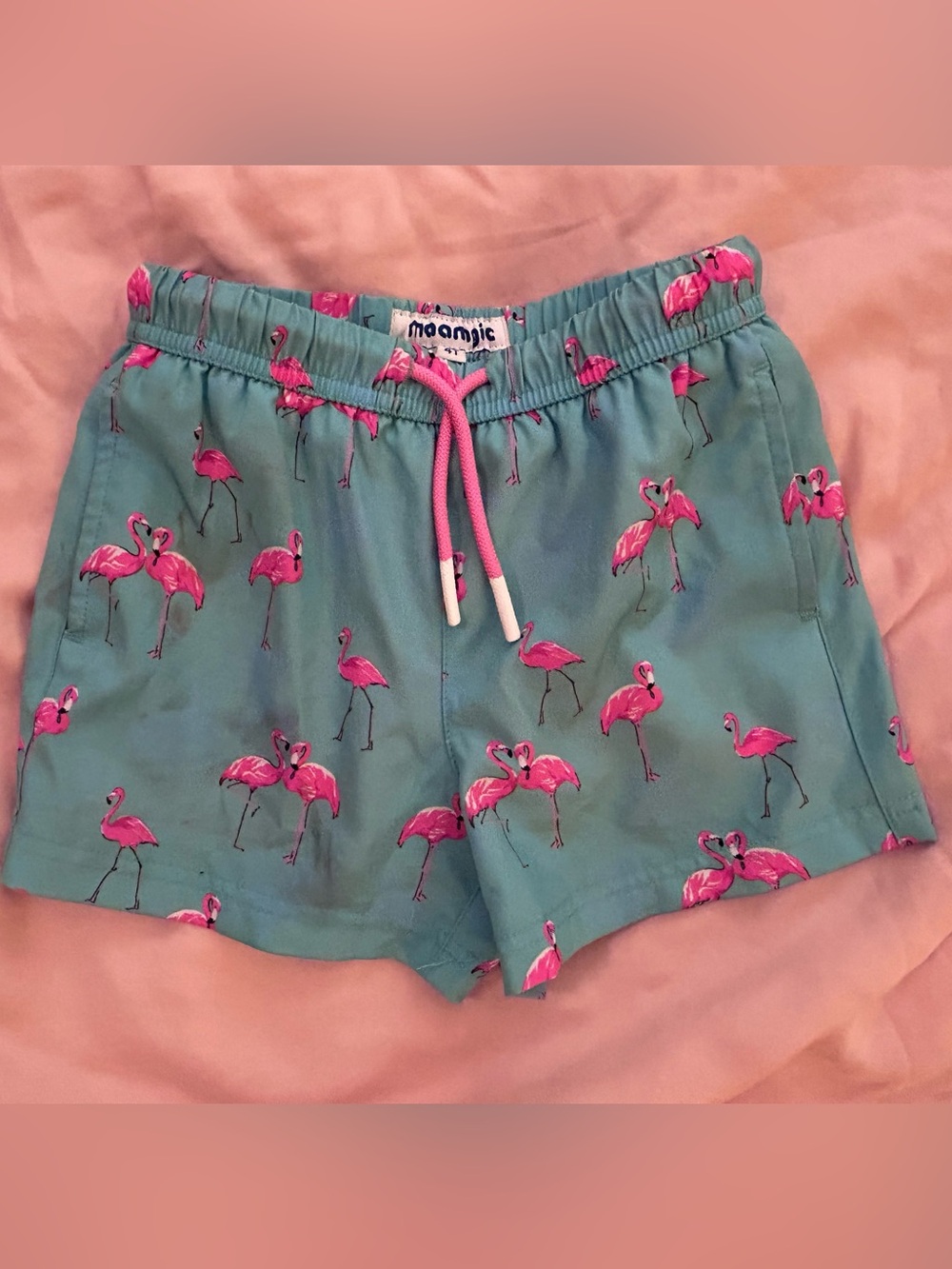 Flamingo Swim Trunks Sz 4